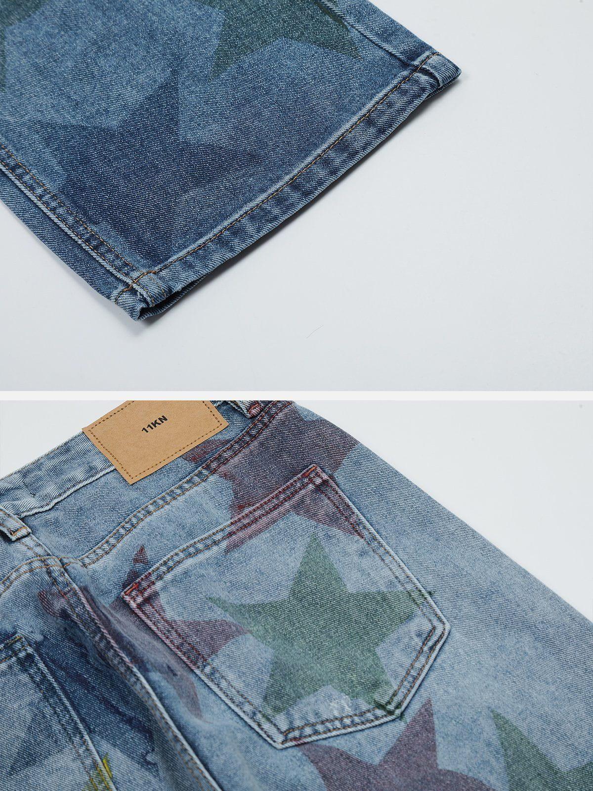 Concert Outfit Stars Print Jeans Concert Outfit Stars Print Jeans