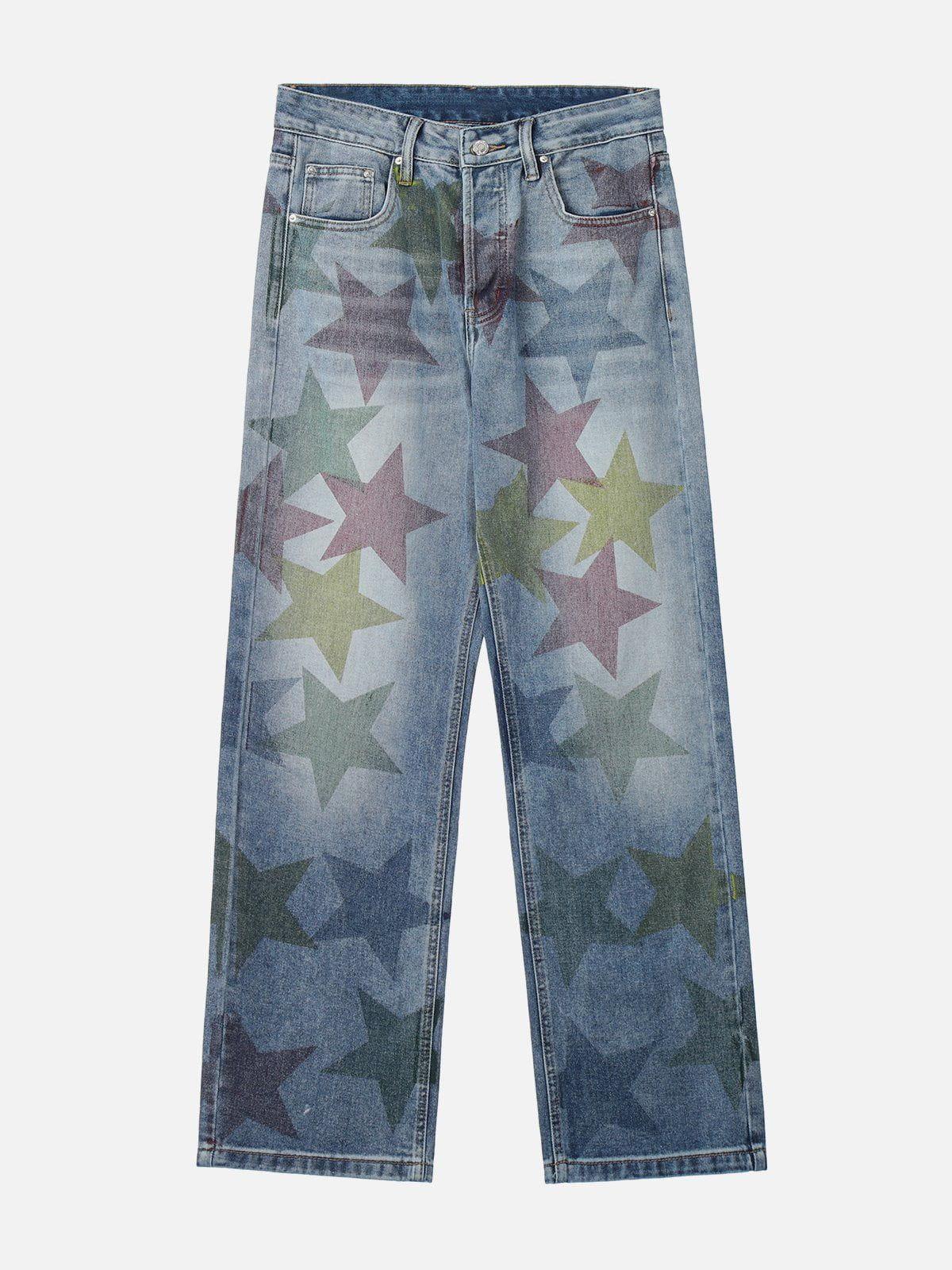 Concert Outfit Stars Print Jeans Concert Outfit Stars Print Jeans
