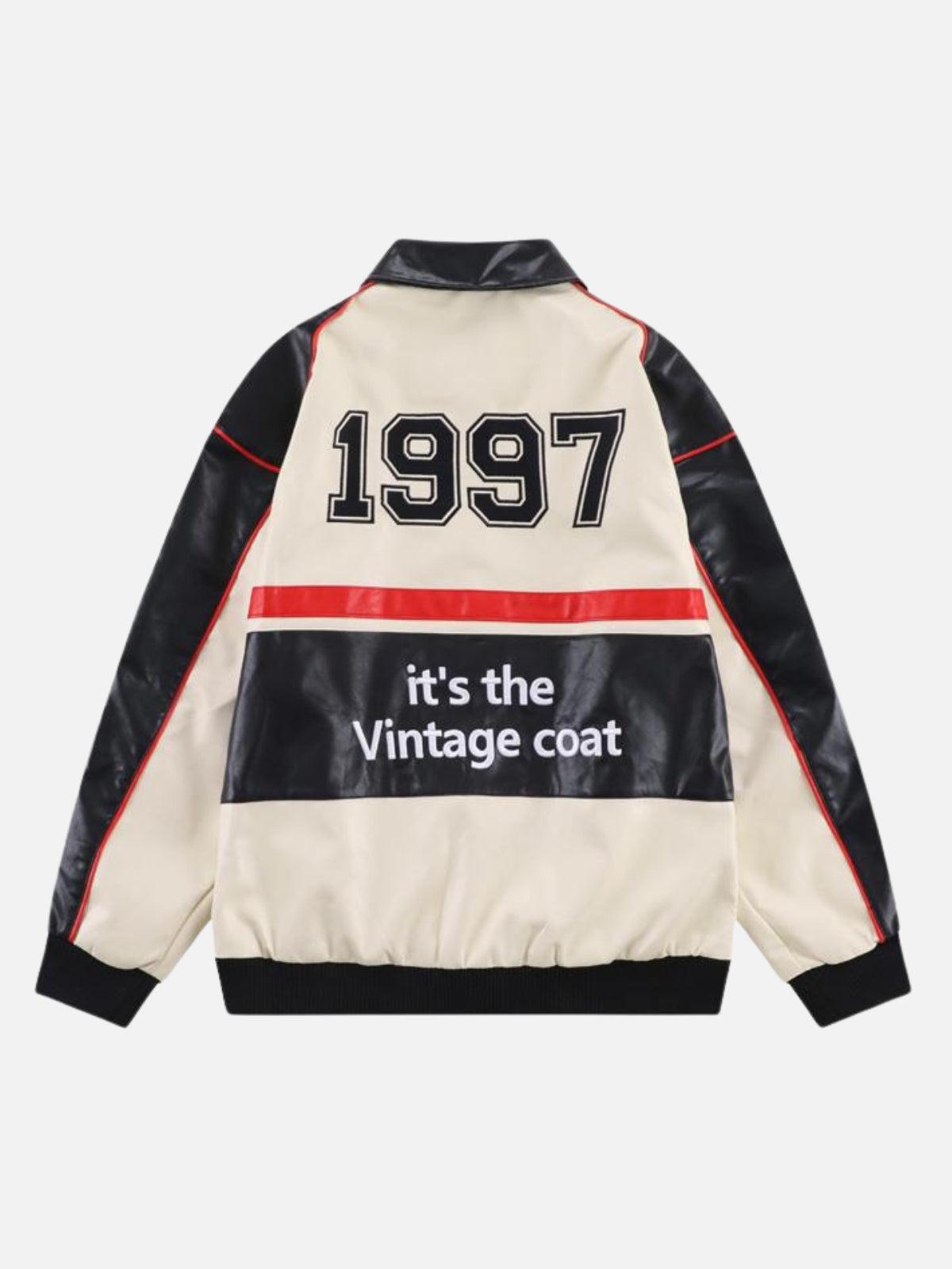 Concert Outfit Stitching Color Motorcycle Jacket Concert Outfit Stitching Color Motorcycle Jacket