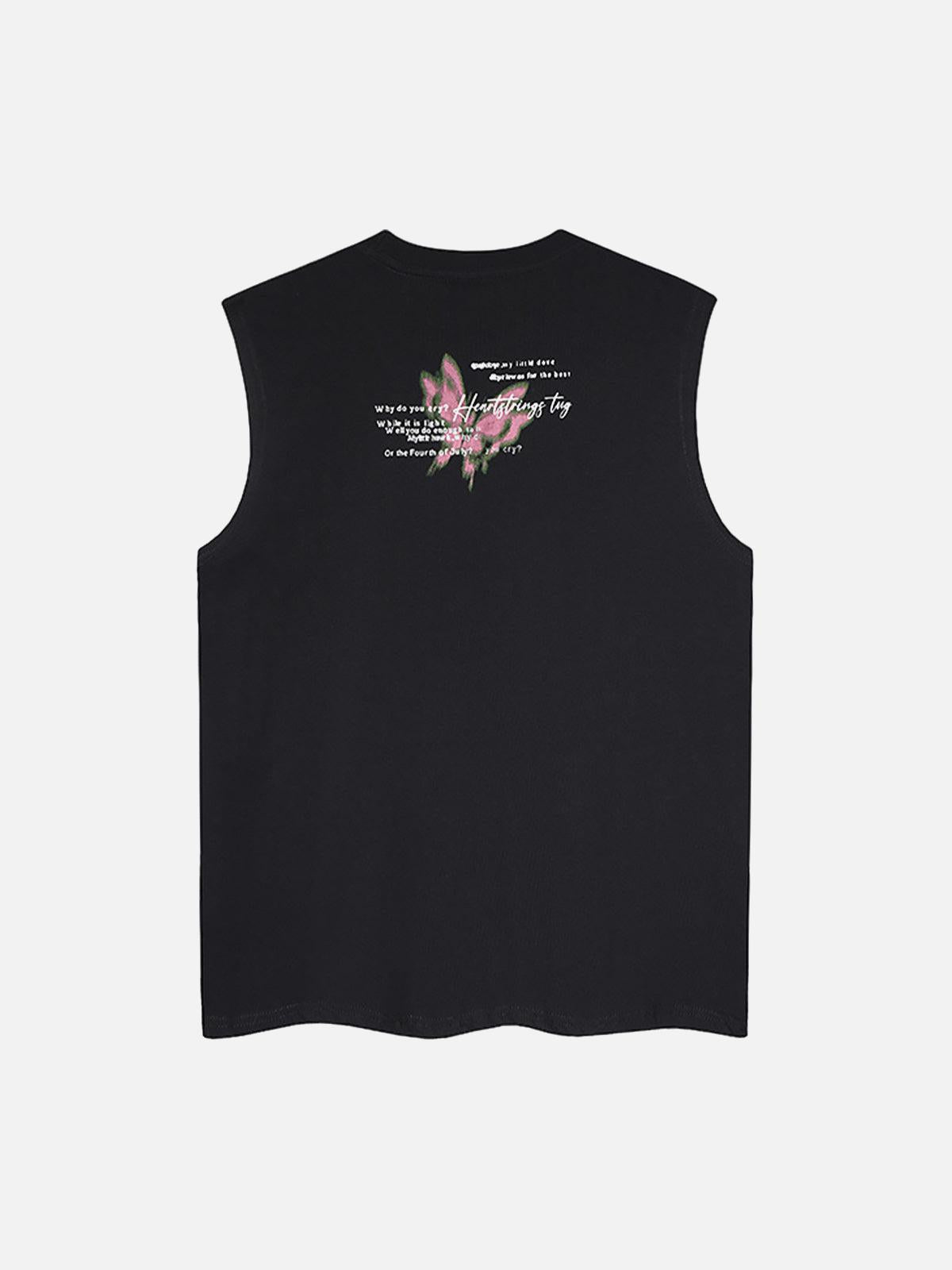 Concert Outfit Street Butterfly Graphic Tank Top Concert Outfit Street Butterfly Graphic Tank Top
