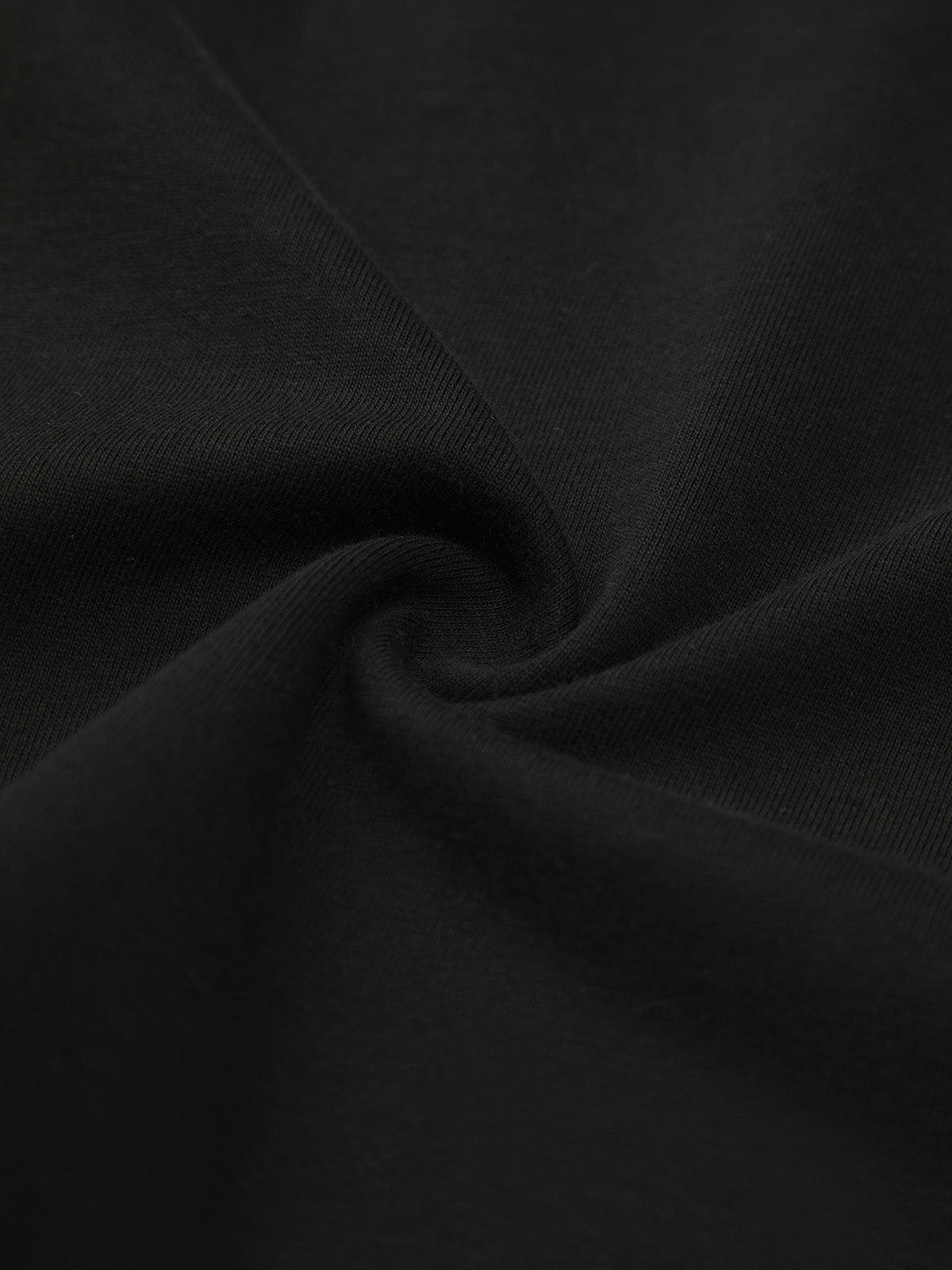 Concert Outfit Street Contrast Color Embroidered T-Shirt Concert Outfit Street Contrast Color Embroidered T-Shirt