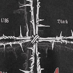 Concert Outfit Street Cross Print T-Shirt