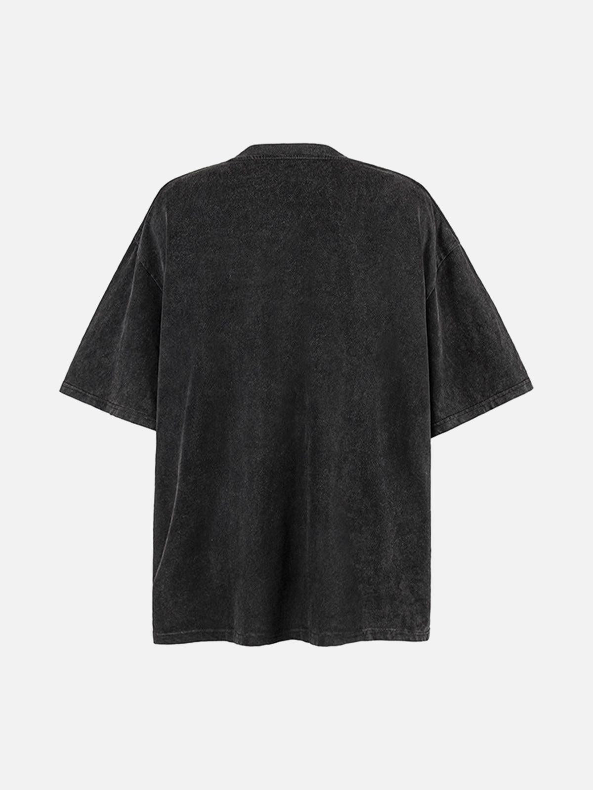 Concert Outfit Street Cross Print T-Shirt Concert Outfit Street Cross Print T-Shirt