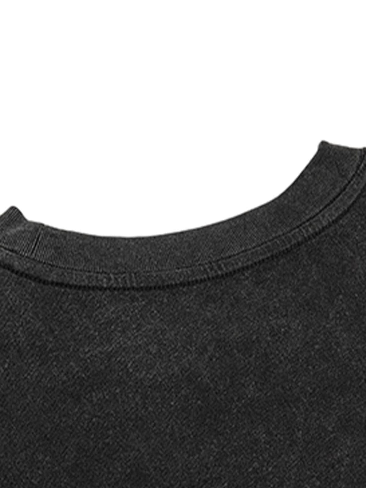 Concert Outfit Street Cross Print T-Shirt Concert Outfit Street Cross Print T-Shirt