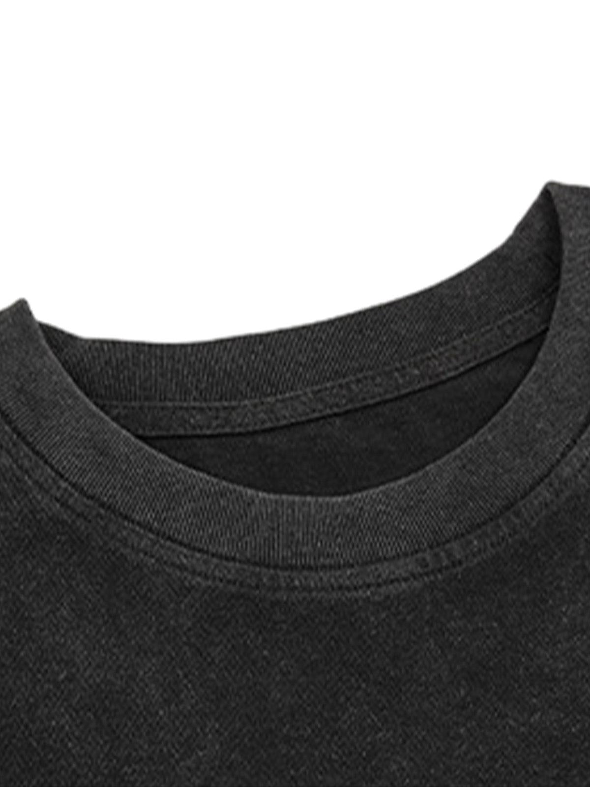 Concert Outfit Street Cross Print T-Shirt Concert Outfit Street Cross Print T-Shirt