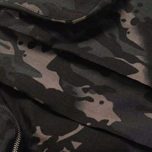Concert Outfit Street Dark Camouflage Zipper Cargo Pants
