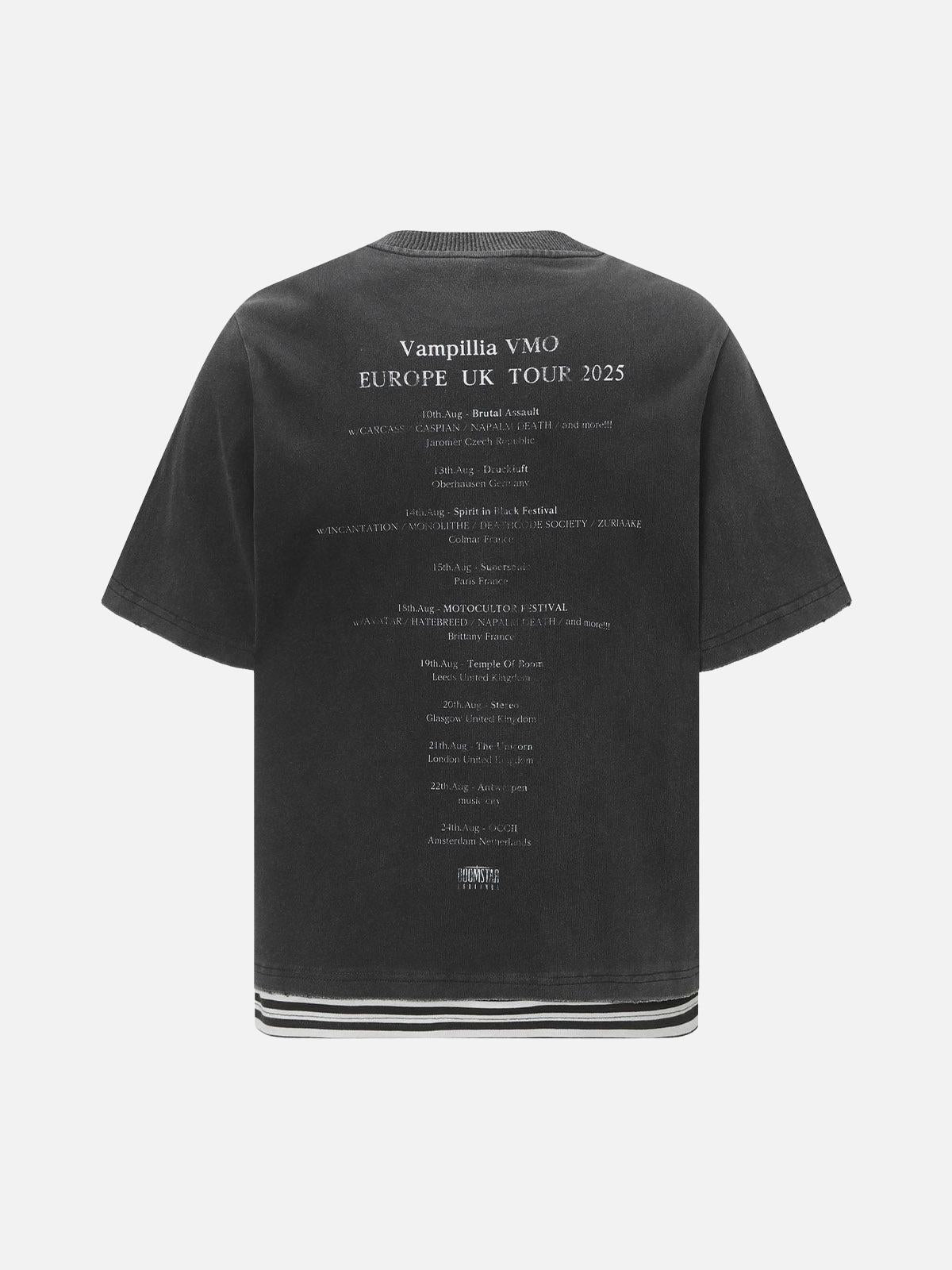 Concert Outfit Street Dark Punk Graphics T-Shirt Concert Outfit Street Dark Punk Graphics T-Shirt