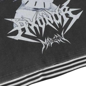 Concert Outfit Street Dark Punk Graphics T-Shirt