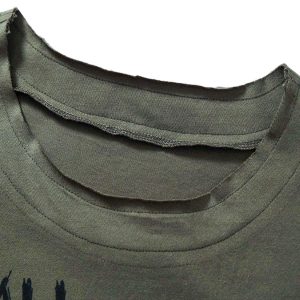 Concert Outfit Street Devil Tire Graffiti T-Shirt