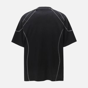 Concert Outfit Street Dirty Dyed Gradient Motorcycle T-Shirt