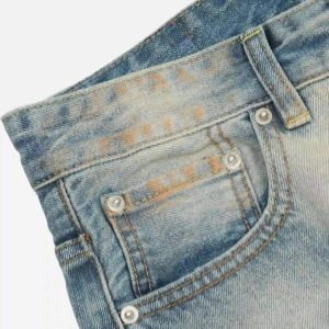 Concert Outfit Street Distressed Industrial Style Straight Jeans