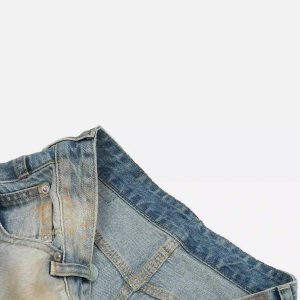 Concert Outfit Street Distressed Industrial Style Straight Jeans