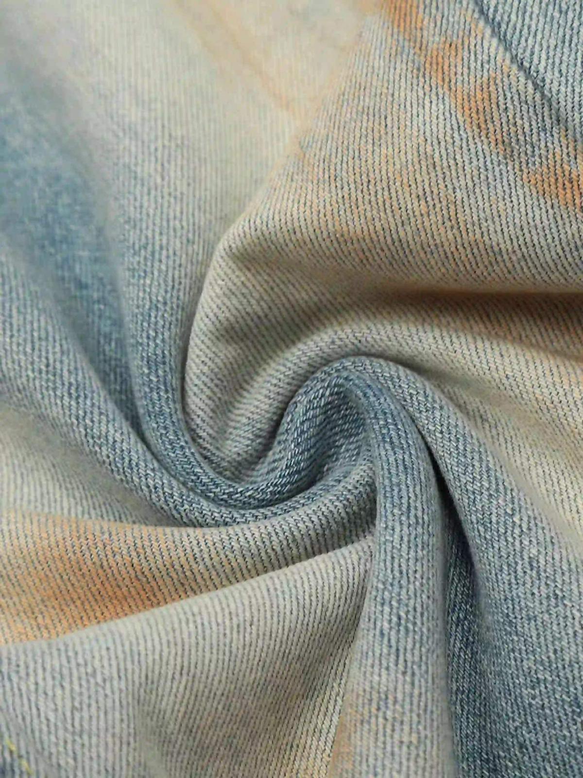 Concert Outfit Street Distressed Industrial Style Straight Jeans Concert Outfit Street Distressed Industrial Style Straight Jeans