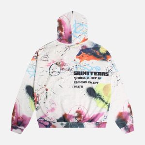 Concert Outfit Street Graffiti Hooded Sweatshirt