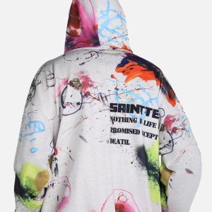 Concert Outfit Street Graffiti Hooded Sweatshirt