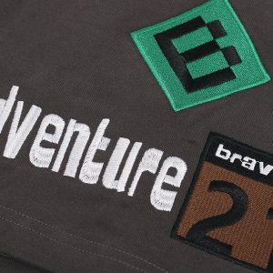 Concert Outfit Street Graphic Drawstring Shorts