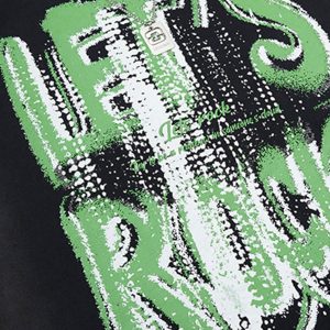 Concert Outfit Street Graphic Spray Print Necklace T-Shirt