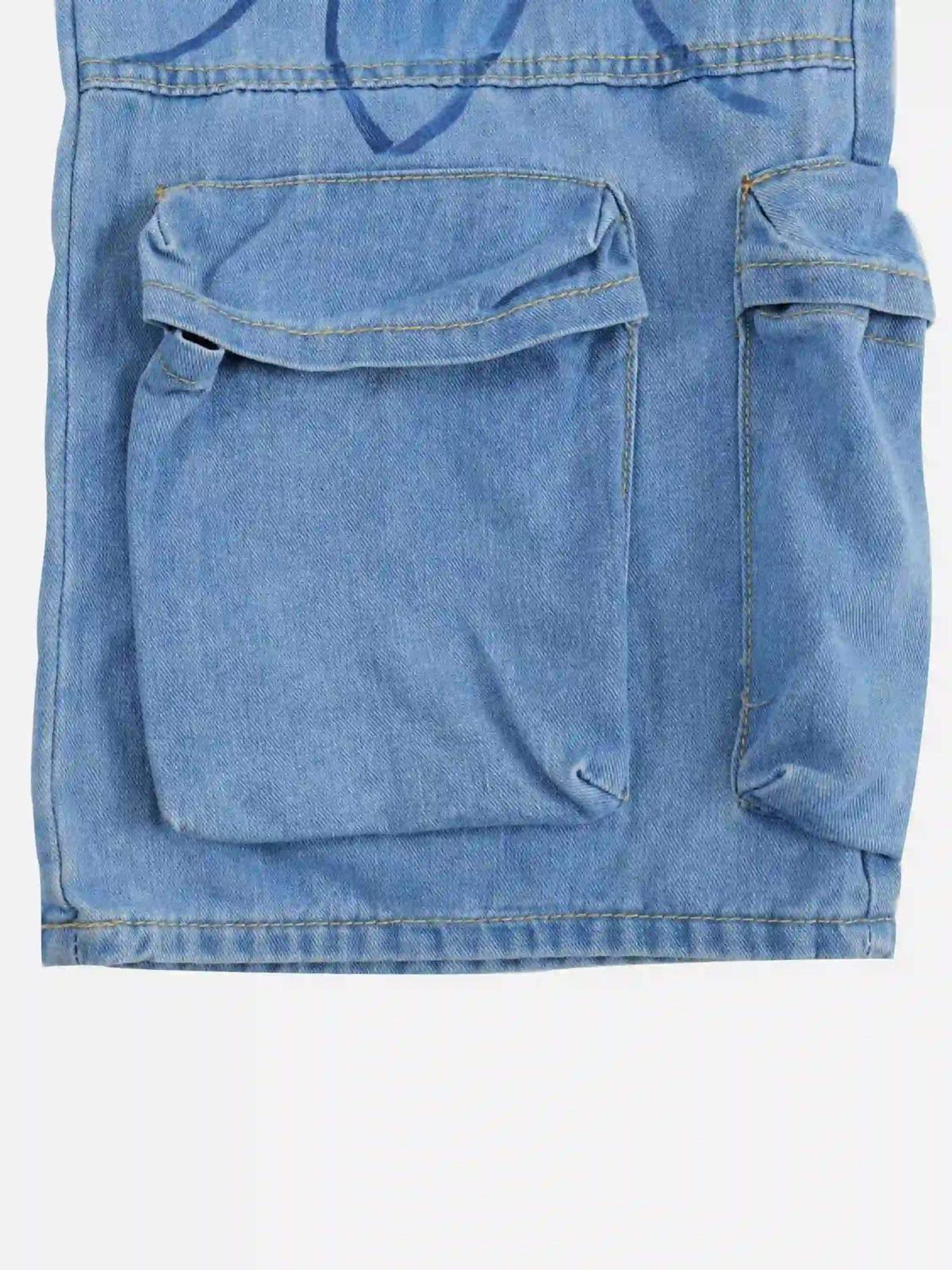 Concert Outfit Street Hand-Painted Graffiti Wide-Leg Jeans Concert Outfit Street Hand-Painted Graffiti Wide-Leg Jeans