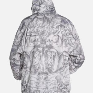 Concert Outfit Street Hand-Painted Zip Up Hoodie