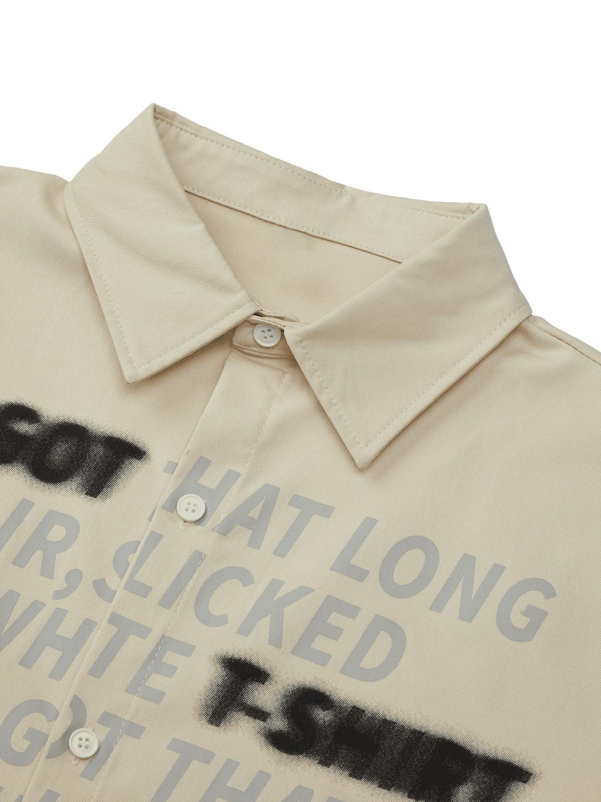 Concert Outfit Street Letter Print Short Sleeve Shirt Concert Outfit Street Letter Print Short Sleeve Shirt