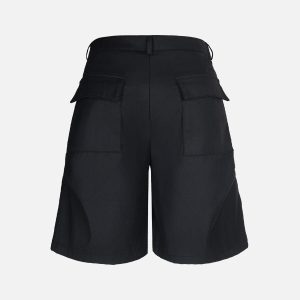 Concert Outfit Street Retro Pleated Rivet Shorts