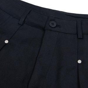 Concert Outfit Street Retro Pleated Rivet Shorts
