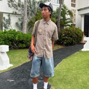 Concert Outfit Street Reversible Short-Sleeved Shirt