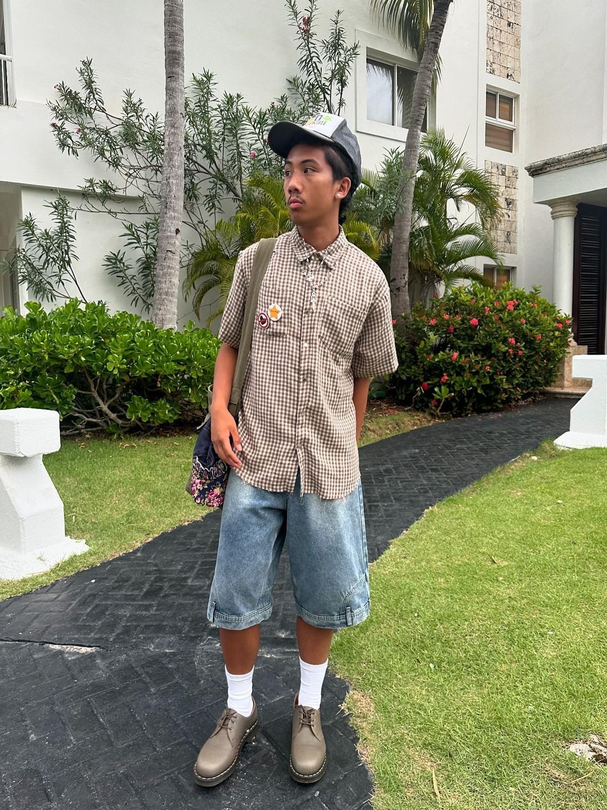 Concert Outfit Street Reversible Short-Sleeved Shirt Concert Outfit Street Reversible Short-Sleeved Shirt