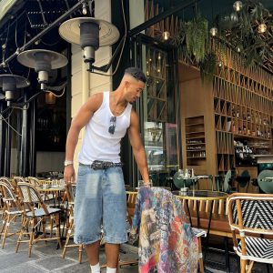 Concert Outfit Street Reversible Short-Sleeved Shirt