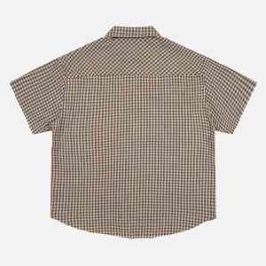 Concert Outfit Street Reversible Short-Sleeved Shirt