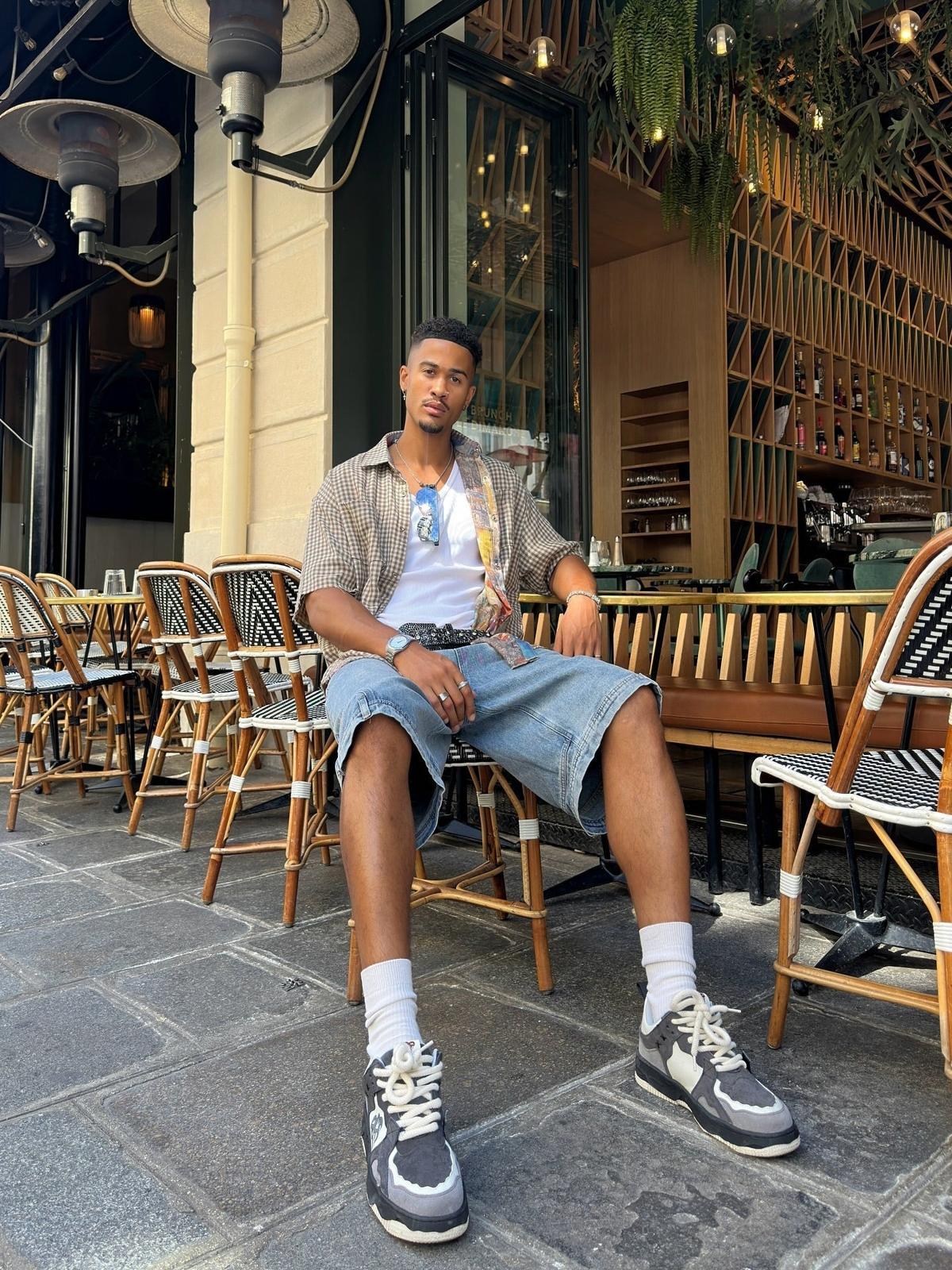 Concert Outfit Street Reversible Short-Sleeved Shirt Concert Outfit Street Reversible Short-Sleeved Shirt