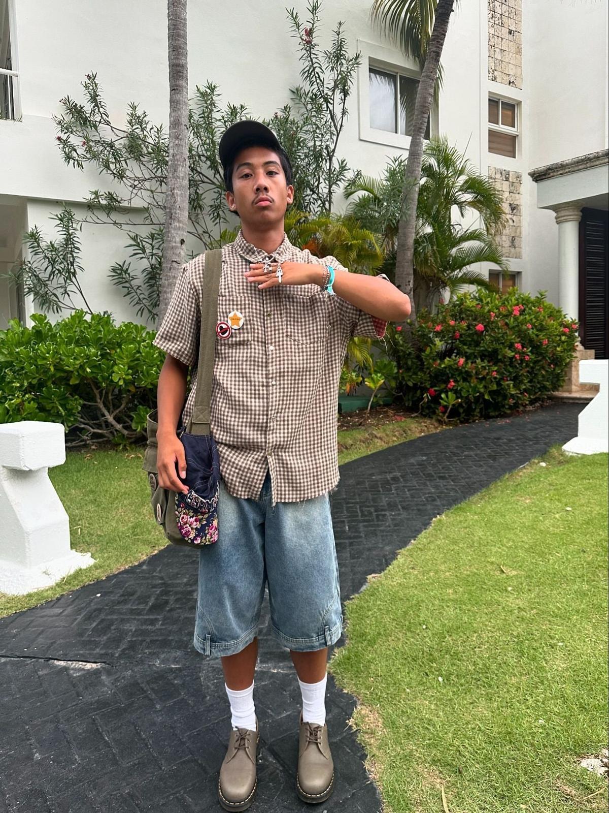 Concert Outfit Street Reversible Short-Sleeved Shirt Concert Outfit Street Reversible Short-Sleeved Shirt