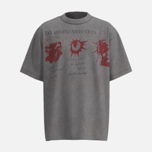 Concert Outfit Street Rock & Roll Graphic T-Shirt