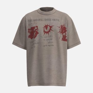 Concert Outfit Street Rock & Roll Graphic T-Shirt