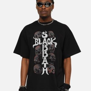Concert Outfit Street Skull Graphic T-Shirt