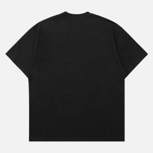 Concert Outfit Street Skull Print T-Shirt