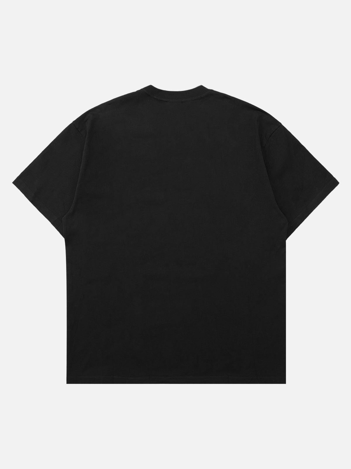 Concert Outfit Street Skull Print T-Shirt Concert Outfit Street Skull Print T-Shirt