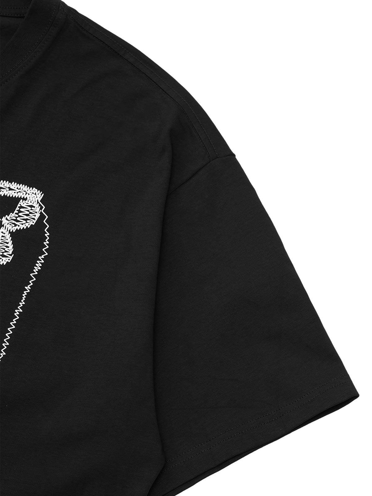 Concert Outfit Street Skull Print T-Shirt Concert Outfit Street Skull Print T-Shirt