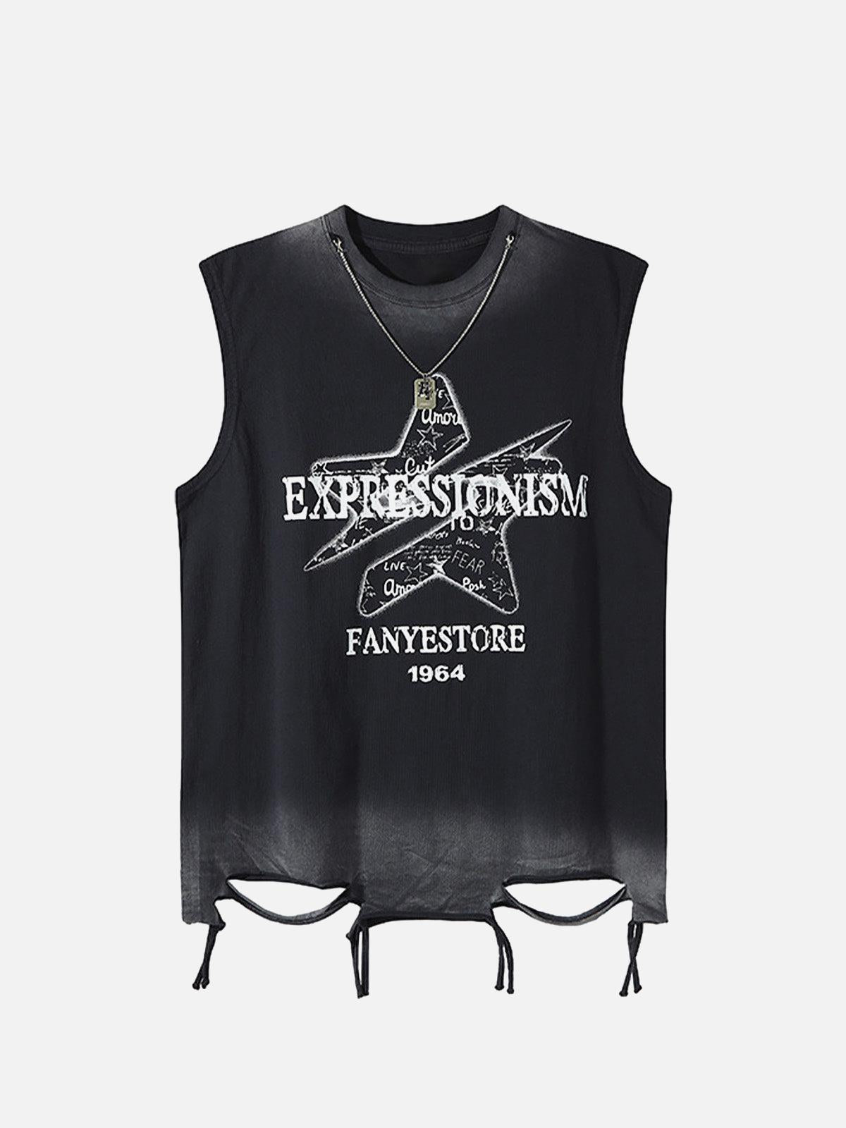 Concert Outfit Street Star Graphic Vest Concert Outfit Street Star Graphic Vest
