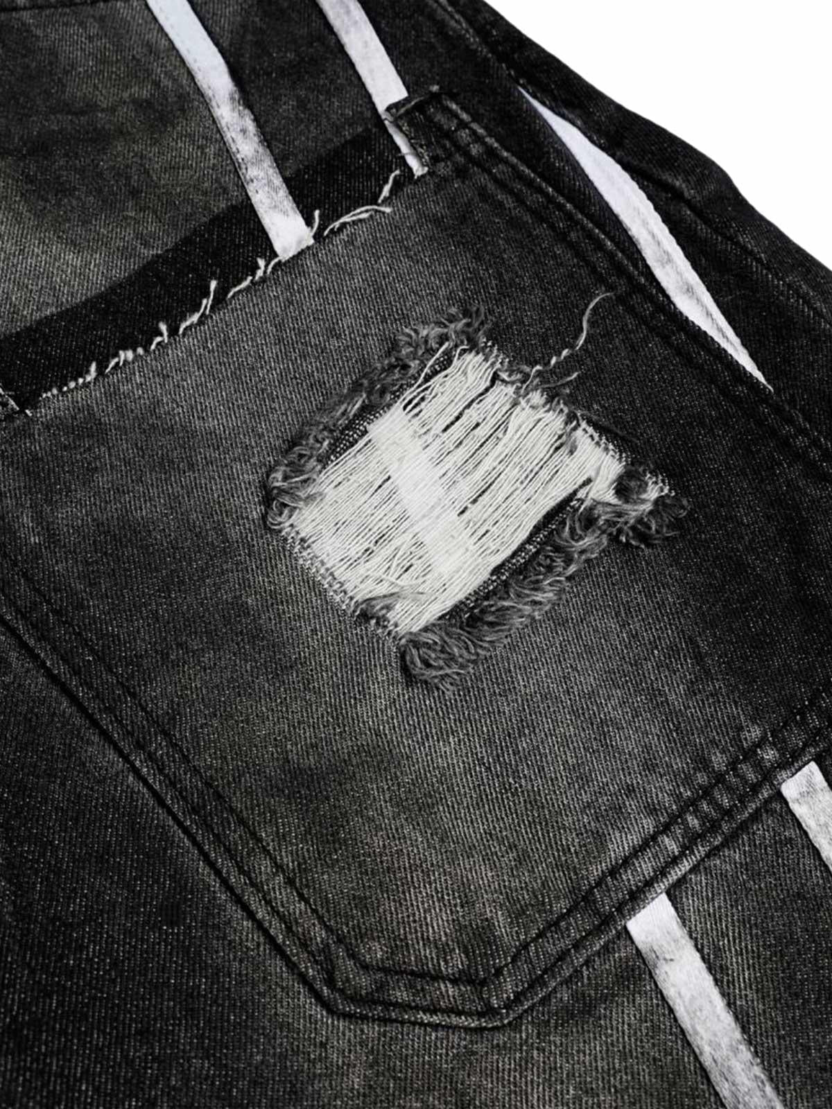 Concert Outfit Street Stripe Dirty Dye Barrel Jeans Concert Outfit Street Stripe Dirty Dye Barrel Jeans