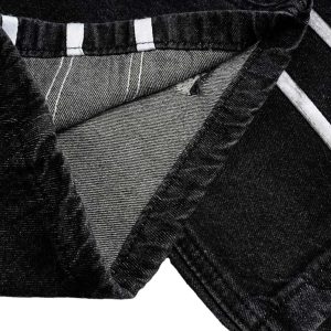 Concert Outfit Street Stripe Dirty Dye Barrel Jeans