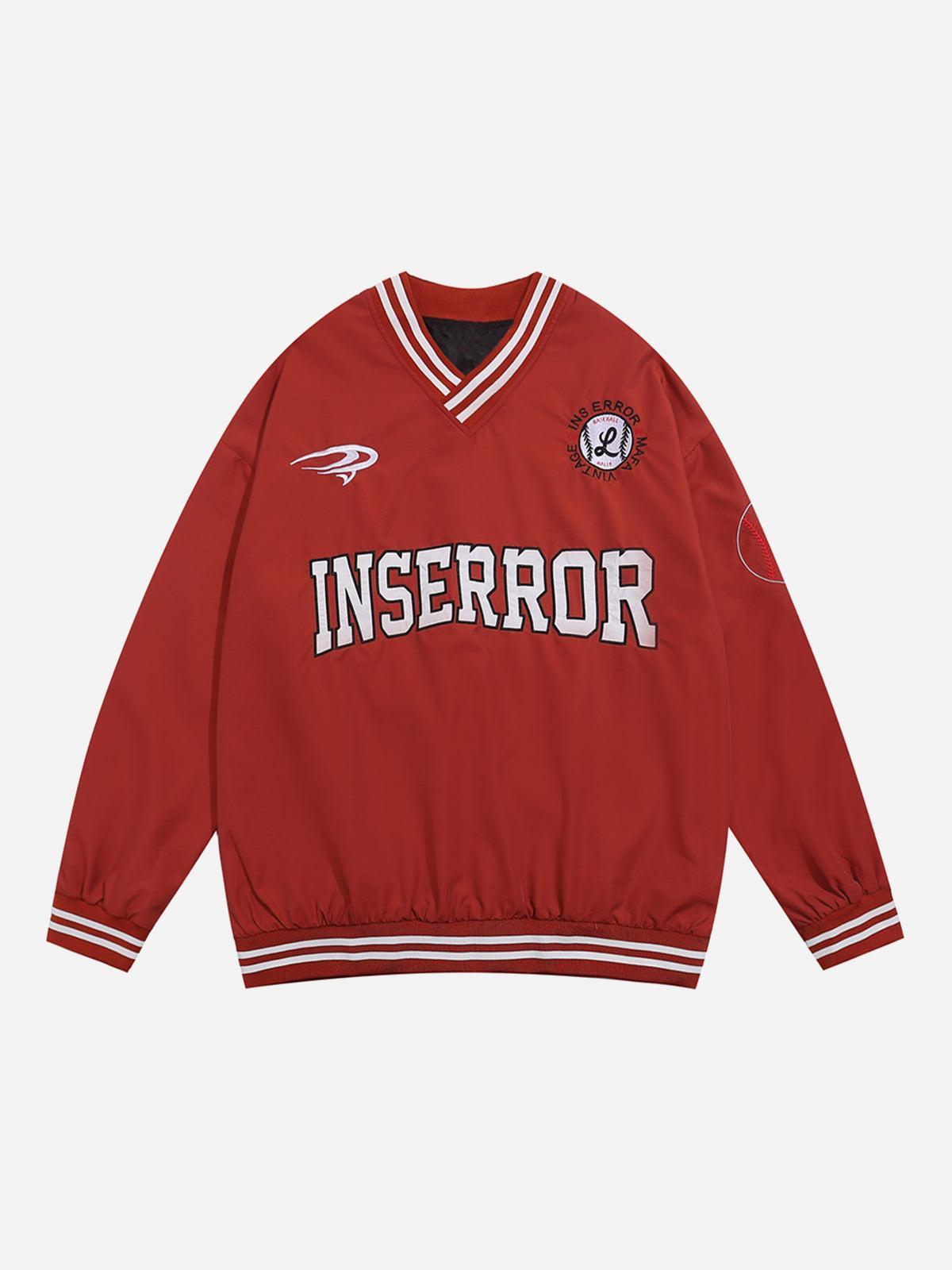 Concert Outfit Street V-Neck Baseball-Inspired Sweatshirt Concert Outfit Street V-Neck Baseball-Inspired Sweatshirt