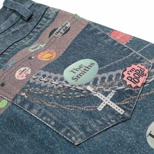 Concert Outfit Street Washed Cleanfit Straight Jeans