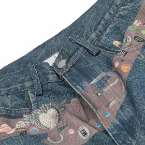 Concert Outfit Street Washed Cleanfit Straight Jeans