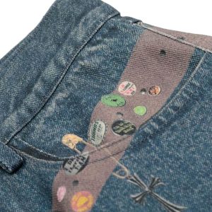 Concert Outfit Street Washed Cleanfit Straight Jeans