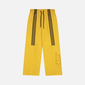 Concert Outfit Striped Draped Sweatpants