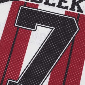 Concert Outfit Stylish Striped Sports Jersey T-Shirt