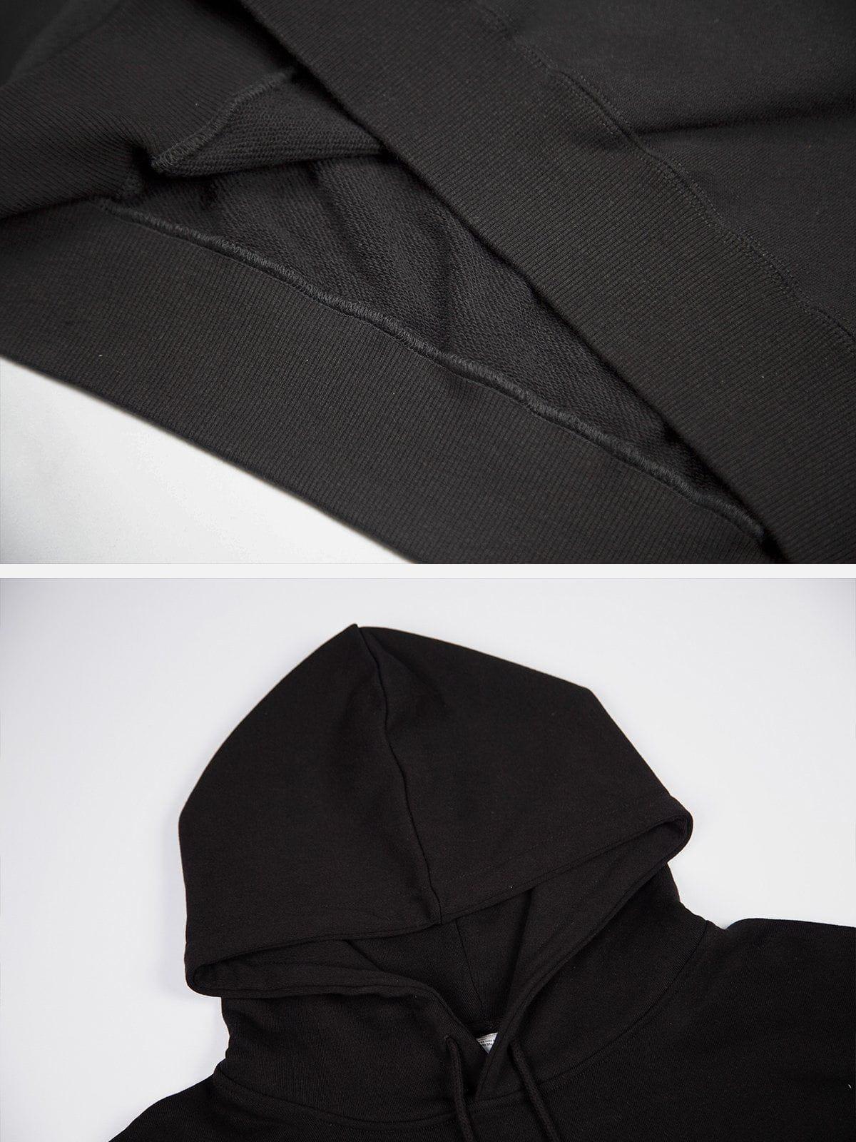 Concert Outfit Suede Letter Foam Print Hoodie Concert Outfit Suede Letter Foam Print Hoodie