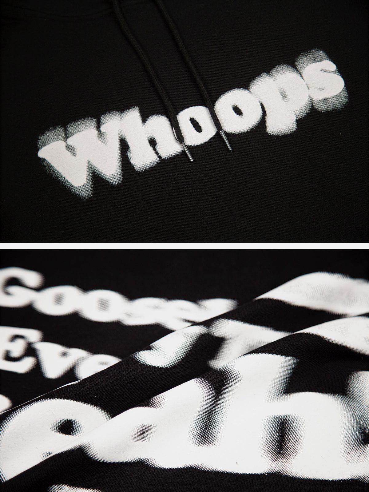 Concert Outfit Suede Letter Foam Print Hoodie Concert Outfit Suede Letter Foam Print Hoodie