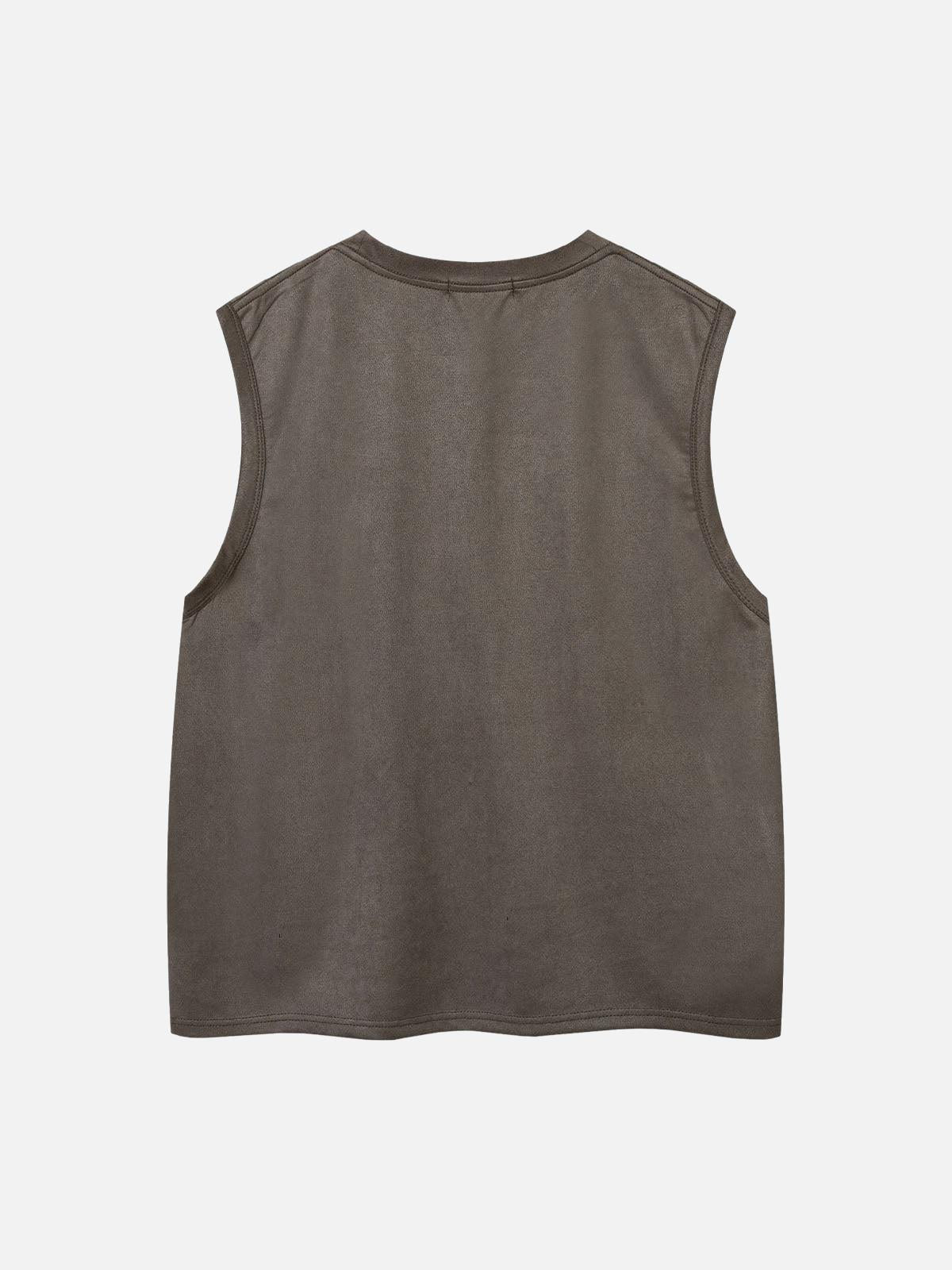 Concert Outfit Suede Thorn Embroidered Vest Concert Outfit Suede Thorn Embroidered Vest